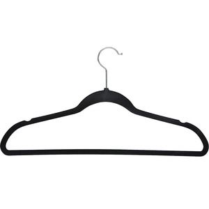 10 Black Non-slip Velvet Clothes Hangers